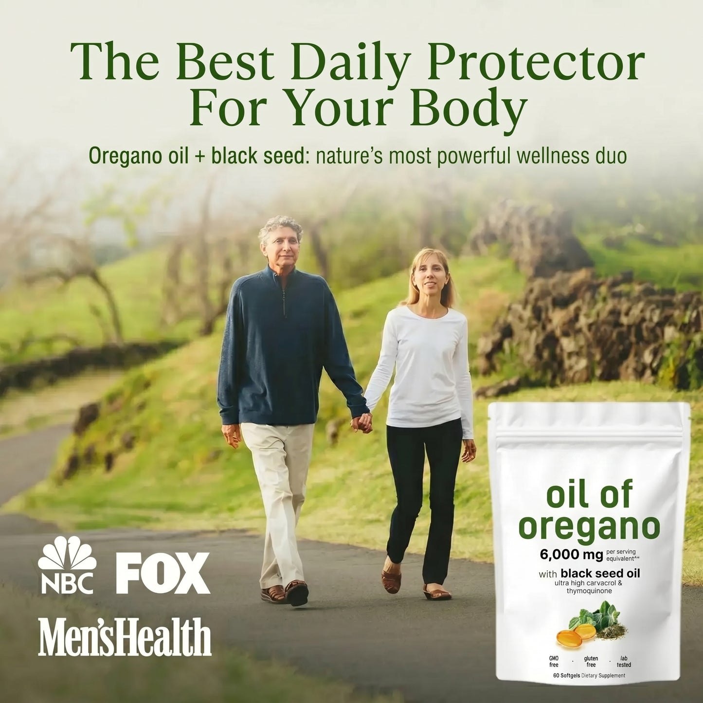 Nativa Valley Oregano Oil with Black Seed Oil Softgels